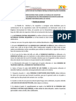 Instructivo Sobre Procedimiento de Restitución y Régimen de Visitas. Junio 2020