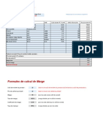 Calcul Prix de Revient Excel Gratuit