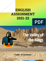 Class 11 English Project 'The Valley of Kings'