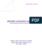 Revised Accounts Manual: Bharat Heavy Electricals Limited Regd. Office: BHEL House, Siri Fort, New Delhi: 110049