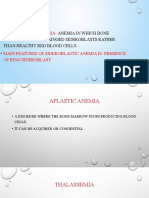 Sideroblastic Anemia-: - Anemia in Which Bone Marrow Produces Ringed Sideroblasts Rather Than Healthy Red Blood Cells.