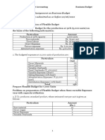 Business Budget - Assignment Problems