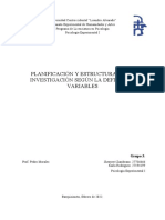 Contenido Trabajo II. Control de Variables Extrañas. Corte II. Psicología Experimental I. Grupo 3