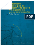 Pedro Moreno Tratamiento Psicolc3b3gico Del Trastorno de Pc3a1nico y La Agorafobia