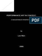 Performance Art in Context: A Singaporean Perspective