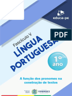 Fascículo - 5 - 1º - Ano - Língua - Portuguesa - (A Função Dos Pronomes Na Construção de Textos)