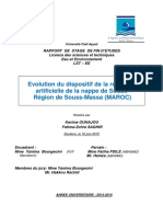 Evolution Du Dispositif de La Recharge Dans Le Souss