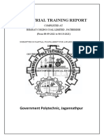 INDUSTRIAL TRAINING REPORT On MINING