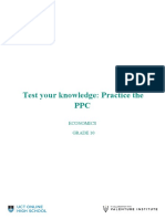 Test Your Knowledge: Practice The PPC: Economics Grade 10