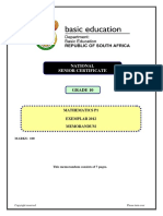 Mathematics P1 GR 10 Exemplar 2012 Memo Eng