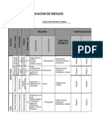 Matriz para Identificación de Peligros, Valoración de Riesgos y Determinación de Controles en La Empresa Seleccionada.