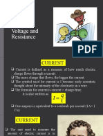 Current, Voltage and Resistance