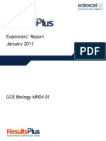 Examiners Report Jan 2011