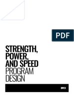 Strength, Power, and Speed Program Design