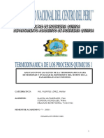 Termodinámica de Los Procesos Químicos PDF