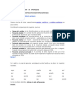 Sesion de Aprendizaje Tablas de Distribucion de Frecuencias RSC