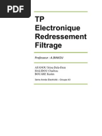 TP Electronique REDRESSEMENT FILTRAGE Par Armel-Sitou Afanou