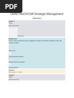 3rd Yr 2nd Sem Strategic Management Prefinals Quiz 2