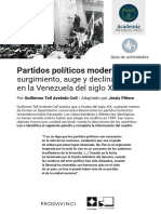 Partidos Políticos Modernos - Guía de Actividades