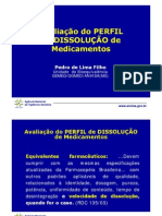 Avaliação de Perfil de Dissolução de Medicamentos ANVISA