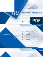 Year End Work Summary PPT Templates