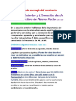 Segundo Mensaje Del Seminario, Sanidad Interior y Liberacion Desde La Perspectiva Del NUEVO PACTO