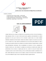 Desarrolle Usted Los Siguientes Casos. Usar Únicamente El Código Penal y Constitución