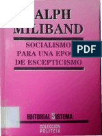 Socialismo para Una Época de Escepticismo by Ralph Miliband