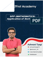 DPP (Mathematics) Application of Derivatives