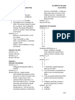 Reading and Writing 3 Q: Skills For Success Unit 1 Student Book Answer Key