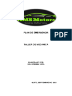 Plan de Contingencia Taller de Mecanica