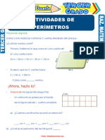 Actividades de Perímetros para Tercer Grado de Primaria