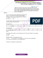 RD Sharma Solutions For Class 10 Chapter 3 Pair of Linear Equations in Two Variables