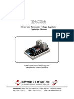 Generator Automatic Voltage Regulator Operation Manual