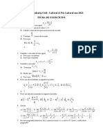 FICHA DE EXERCÍCIOS Engenharia Civil