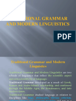 5 - Traditional Grammar and Modern Linguistics