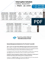 Approved Power Interruption Schedule 13th To 19th June