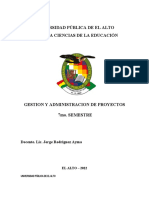 ADM y GESTION PROYECT 2022