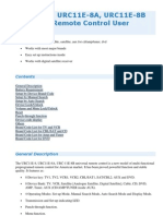 PLUSTRON URC11E-8, URC11E-8A, URC11E-8B Universal Remote Control User Manual