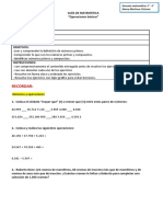 Guía Matemática 5° - 6° Semana 2