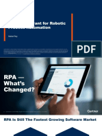 Magic Quadrant For Robotic Process Automation