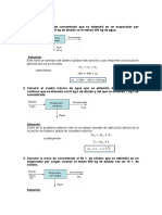 Balance de Materia Sin Reacción Química 2021-II