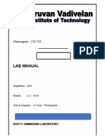 EC8711 Embedded Lab Manual Final