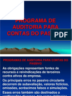 Programas de Auditoria para Contas Do Passivo 12