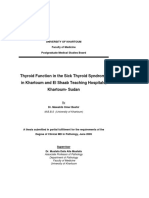 Thyroid Function in The Sick Thyroid Syndrome