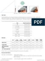 Flat Cap - Pattern and Tutorial - Petitboo: Size Chart
