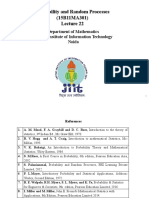 Probability and Random Processes (15B11MA301 (15B11MA301 Probability and Random Processes 15B11MA301) 15B11MA301)