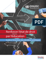 Guide À L'intention Des Décideurs Politiques Renforcer L'état de Droit Par L'éducation