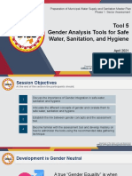 Tool 5 Gender Analysis Tools For Safe Water, Sanitation, and Hygiene