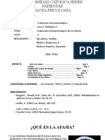 Evluación Neuropsicológica de La Afasia-Exp